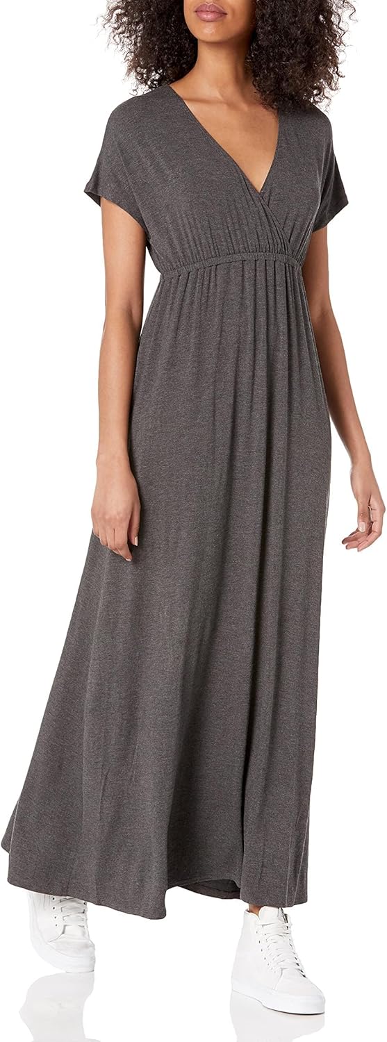 Amazon Essentials Women's Waisted Maxi Dress (Available in Plus Size)